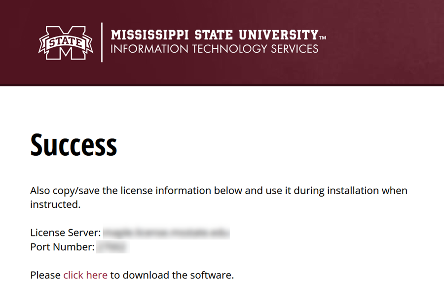 Licensing information