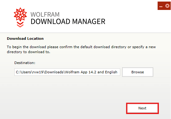 Download location