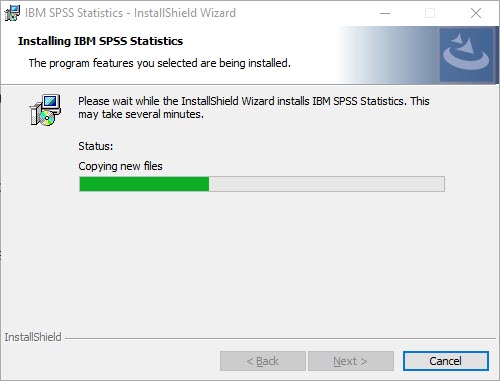 Installing IBM SPSS no action needed