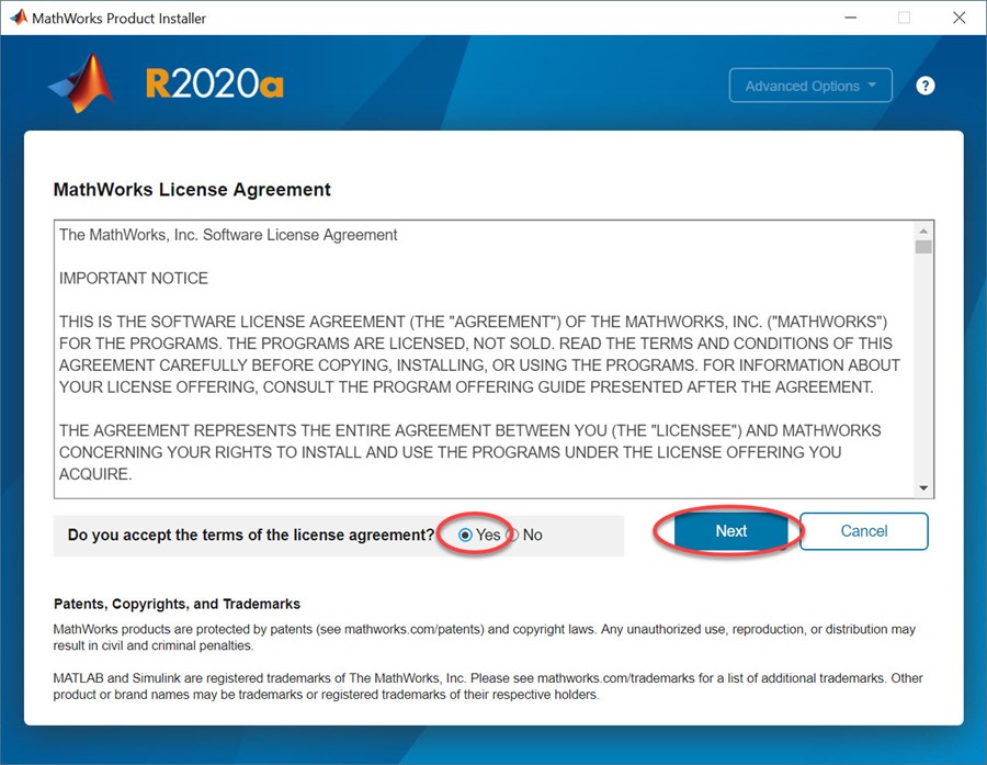 webots matlab requested license