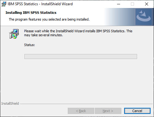 Installing IBM SPSS no action needed