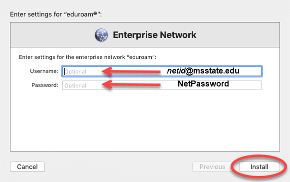 Enterprise login