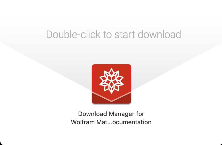 Double click to start download