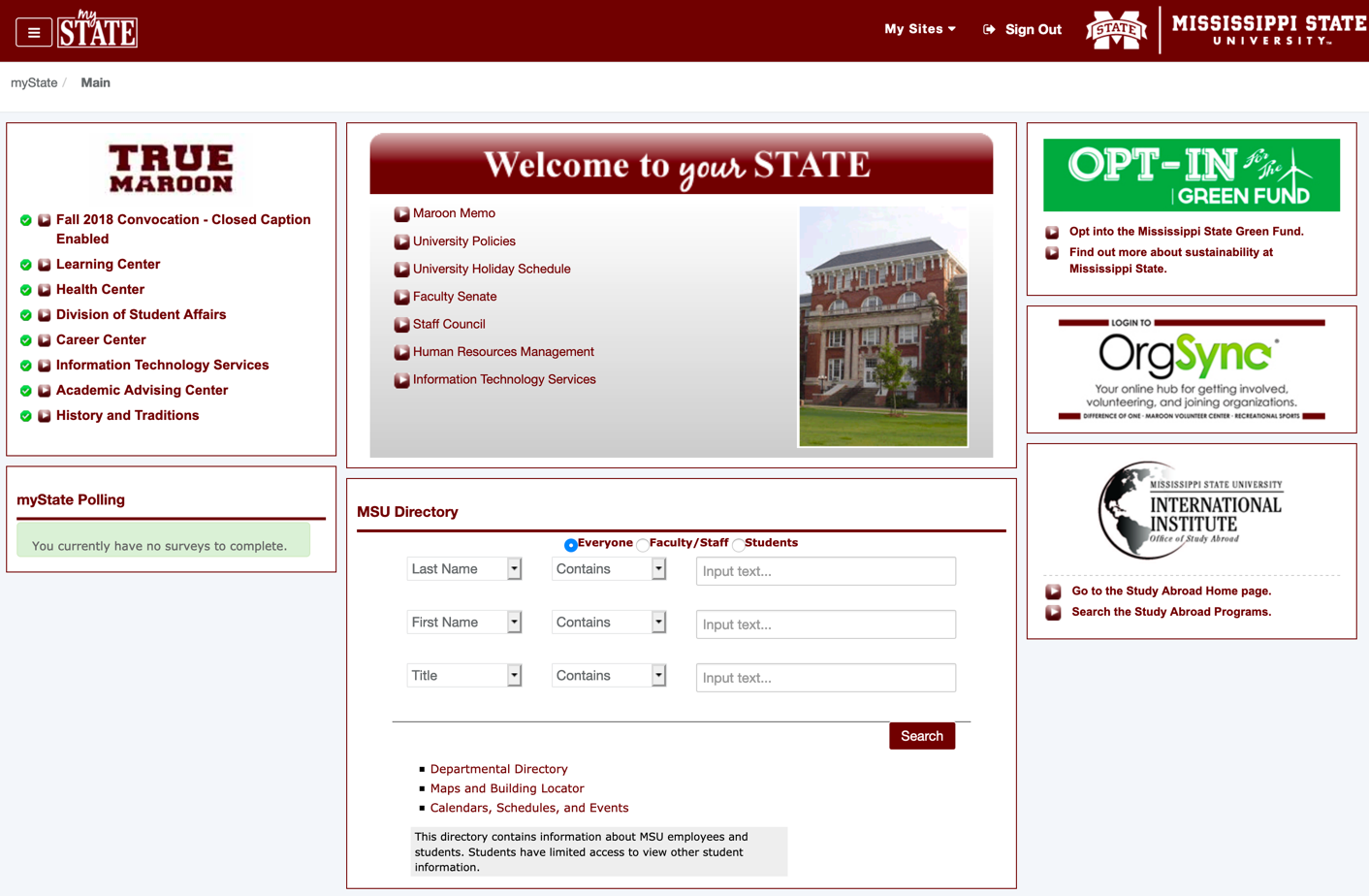 Article mystate logging in
