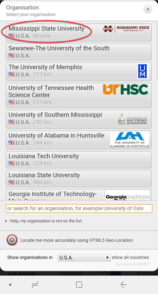 Click on Mississippi State University