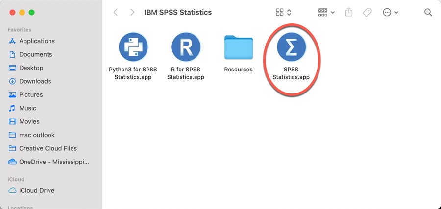 Launch SPSS