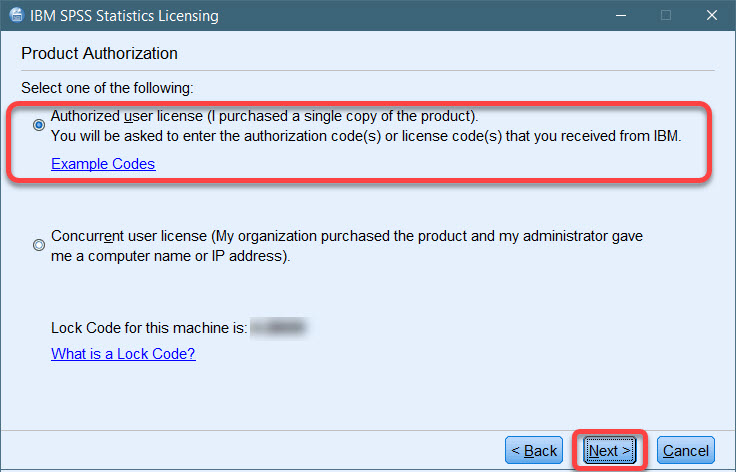 Product authorization screen