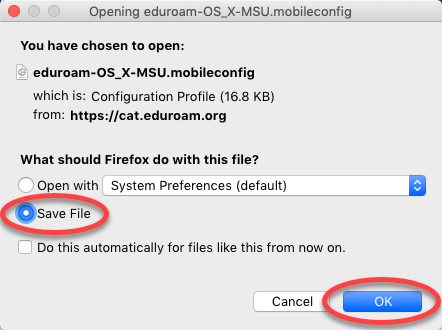 mac os mobile config profiles for firefox