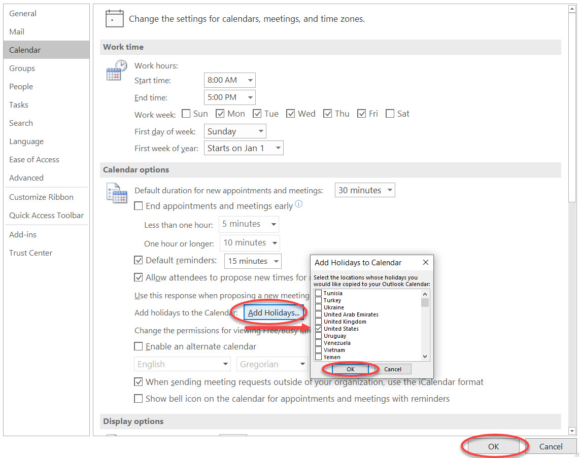 how to add holidays to essentialpim calendar