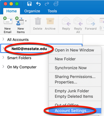 how to add shared email in outlook 2016 on mac