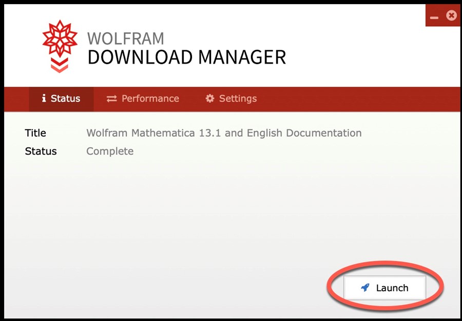 Download manager launch