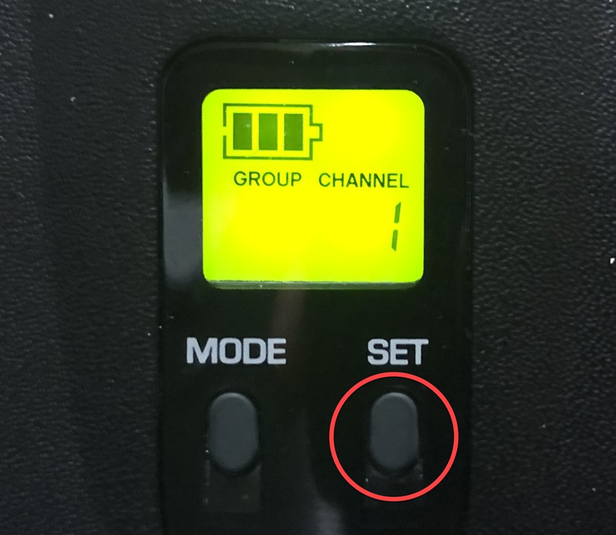 Setting the channel number