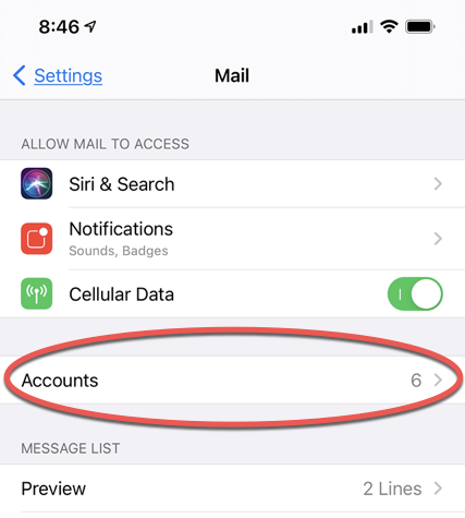 ios mail app office 365