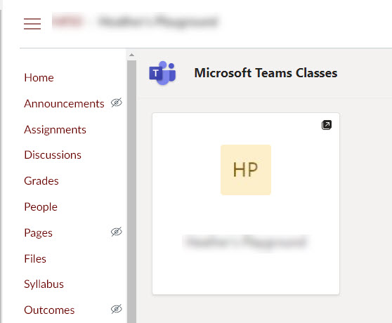 Microsoft Teams in Canvas